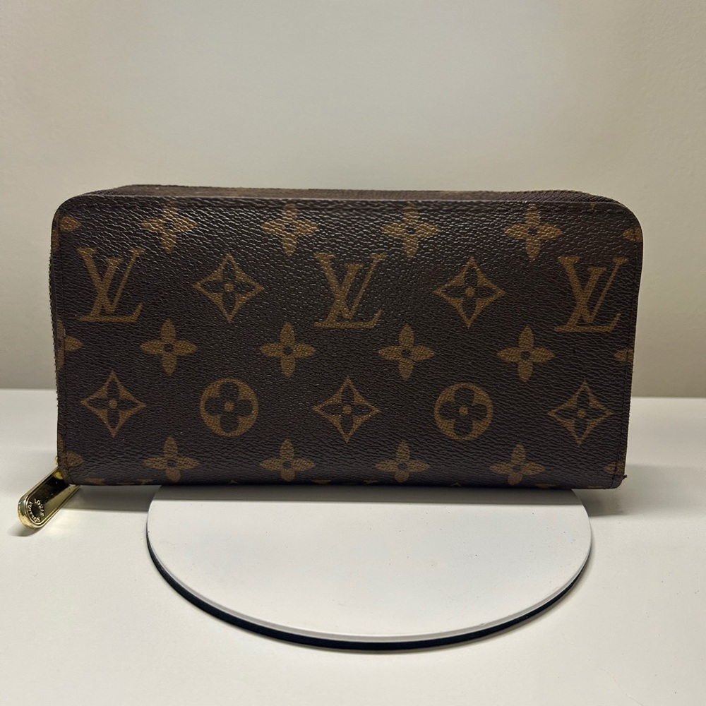 Louis Vuitton Brown Monogram Zip Wallet